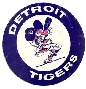 Vintage Detroit Tigers  Decal Sticker 3" In Diameter - Picture 1 of 1