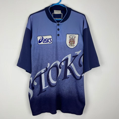 Stoke City 1996-1997 Vintage Away Football Shirt Asics Soccer Jersey Adult sz XL Cover