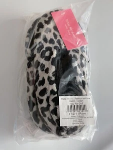 Isaac Mizrahi Leopard Print slippers size Large Fab Fit Fun Sealed NEW - Picture 1 of 3