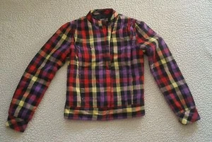 Women's Vintage Hellz Bellz Zip Jacket - Small 100% Cotton Retro Coat - Picture 1 of 6