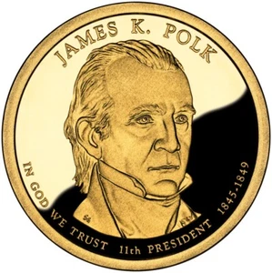 2009 S James Polk Presidential Proof Dollar - Bild 1 von 7