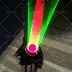 Halloween Whirlpool Laser Gloves Party Colorful Rotating Dance Music Glove 532nm - Picture 1 of 18