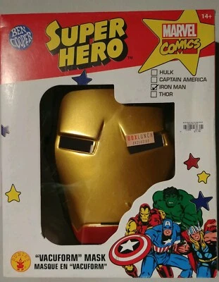 Iron Man Ben Cooper Superhero Mask Marvel  - Image 1 of 2