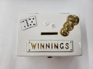Vintage Ceramic Multicolored Winnings Box Piggy Bank. Japan - Picture 1 of 7