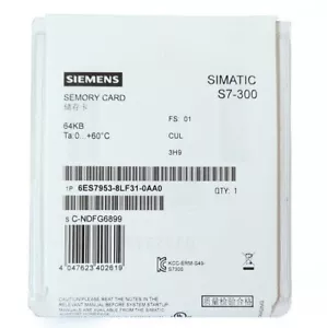 Tarjeta 6ES7953-8LF31-0AA0 1 PIEZA NUEVA SELLADA Siemens S7-300 mmc 6es7 953-8lf31-0aa0 - Imagen 1 de 4
