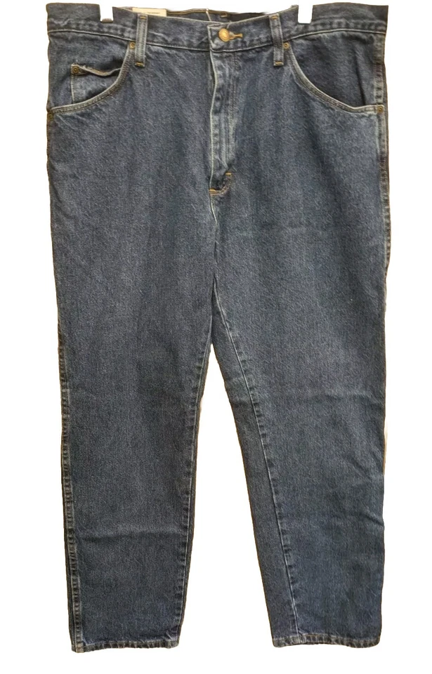 Mens Wrangler Jeans Regular Fit 36x30 Dark Wash Cowboy Ranch 36 30