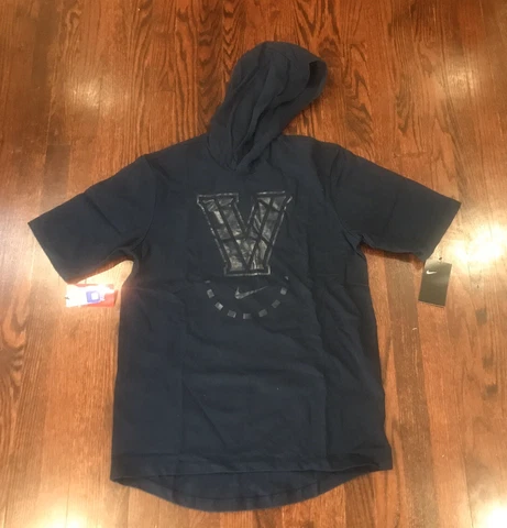 NWT$45 Mens Nike NCAA Villanova Wildcats Short Sleeve Hoodie Size Small Cover