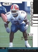 2002  SAGE HIT Rarefied Silver #R23 Lito Sheppard