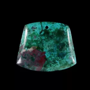 Chrysocolla 33x28x6 mm Pendant bead GC802104 - Picture 1 of 4