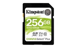 256GB Kingston Canvas Select Plus SD Card Class 10 UHS I Full HD 4K UHD - Picture 1 of 6