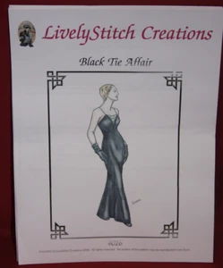 Muñeca de Moda Lively Stitch 16" Patrón de Vestido BLACK TIE AFFAIR - SIN CORTAR (139) - Imagen 1 de 2