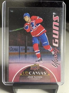 2021-22 Upper Deck Series 2 Jesse Ylonen UD Canvas Young Guns Red Canadians - Picture 1 of 2