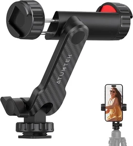 ATUMTEK Phone Tripod Mount, Universal Smartphone Mount Adapter with 2 Cold Shoe - Picture 1 of 8