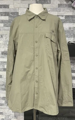 Camisa Camel Crown Para Hombres Manga Larga Cuello Abotonado Senderismo/Pesca-XL Foto 1 de 4