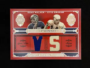 2008 National Treasures Championships Vs Jersey #6 Doak Walker & Otto Graham /50 - Picture 1 of 2