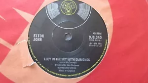 Elton John Lucy in the Sky With Diamonds 7" 1974 **NEAR MINT** - Picture 1 of 1
