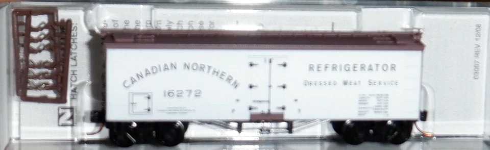Micro-Trains N scale - 36' Wood Ice Reefer - Canadian Northern #16272 - 05800080 - Image 1 of 1