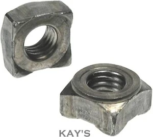 SQUARE WELD NUTS PLAIN STEEL METRIC THREAD M4 M5 M6 M8 M10 M12 WELDING DIN928 - Picture 1 of 6