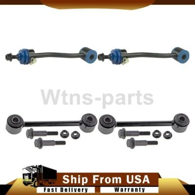 Kit de eslabones de barra estabilizadora delantera trasera 4x para Jeep Wrangler 2003-2006 2,4 L Foto 1 de 4