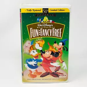 Walt Disney Fun and Fancy Free Masterpiece Collection 50th (VHS, 1997) - Imagen 1 de 9