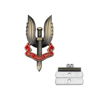 British Army Special Air Service SAS Bronzed Metal Car Grill Badge - Picture 1 of 1
