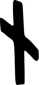 N Nyd Need Viking Rune Letter Vinyl Sticker Decal Nordic Pagan Pick Size Color - Picture 1 of 2