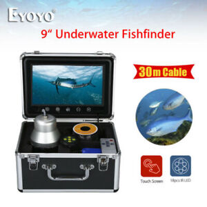 Eyoyo 22.9cm 30M 360 ° Fishfinder + Regulator Water well monitoring 18PCS IR LED