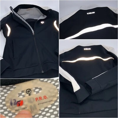 Pearl Izumi P.R.O. Series Thermal Cycling Jacket M Women Black Poly  YGI E3-257 - Image 1 of 4