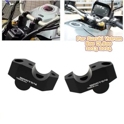 CNC HandleBar Risers Mount Clamp Adapter For Suzuki Vstrom 800 DL800 2023 2024 - Image 1 of 4