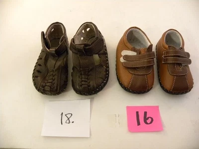 Lote de 2 pares de zapatos anatómicos para niños Pediped (0-6 Mos. y 6-12 Mos.) Foto 1 de 2
