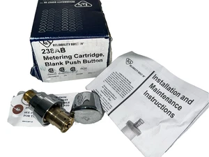 T & S BRASS 238AB  Metering Cartridge Blank Push Button - Picture 1 of 12