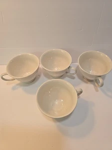 Tabletops Unlimited Versailles 4er Set weiß groß 5" Frühstückstassen/Tassen 16oz - Bild 1 von 4
