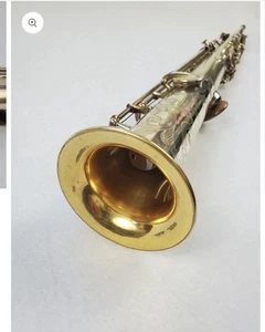 Silver Gold Plated Selmer Vintage Soprano Saxophone - Picture 1 of 5