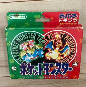 [Red Green Set] Pokemon Poker Playing Cards Deck Charizard Venusaur - Picture 1 of 8