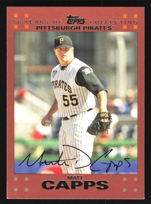 Matt Capps Pittsburgh Pirates 2007 Topps Copper #192 SN /56 - Image 1 of 2