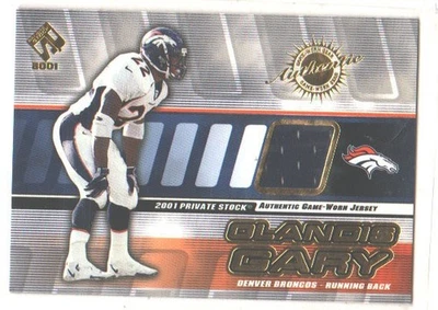 2001 Pacific Private Stock Game-Worn Gear Olandis Gary #49 - Image 1 of 2