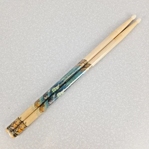 Baquetas de madera Hard Rock Café HRC 16" a juego coleccionistas palo de arte Baltimore - Imagen 1 de 10