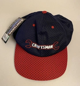 NWT Vintage Craftsman Tools Cool Cap, Red & Black Snapback Hat, MADE IN USA - Picture 1 of 6