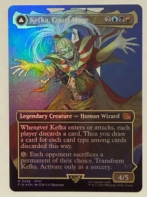 Kefka, Court Mage Borderless Foil 398 - Mythic - Final Fantasy MTG - Image 1 of 2
