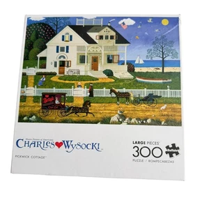 Buffalo Games Charles Wysocki Pickwick Cottage 300 Pcs Puzzle Complete - Picture 1 of 6