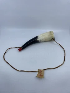 Vintage Blaskuh Bullhorn Lenkhorn Trompete Made By The Cherokees A2 - Bild 1 von 9