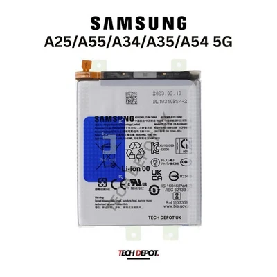 Genuine Samsung Galaxy A34 A54-5G A35 A25 A55 Battery 5000mAh EB-BA546ABY - Image 1 of 2