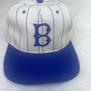 Vintage Brooklyn Dodgers Jackie Robinson Pinstripe Starters Snapback Hat - Picture 1 of 7