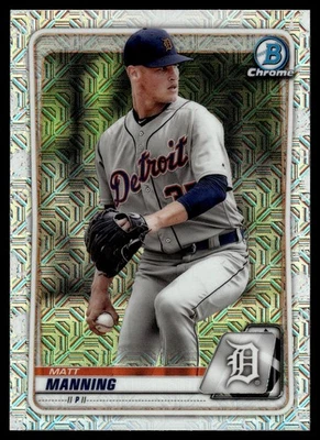 2020 Bowman Chrome Prospects Mojo Refractor #BCP-229 Matt Manning - Image 1 of 2