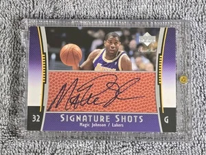 2004-05 Upper Deck Sweet Shot Signature Shots autógrafo Magic Johnson Lakers - Imagen 1 de 7