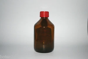 300 ml botella de farmacéutico botella de vidrio marrón botella de laboratorio 1 unidad - Imagen 1 de 1