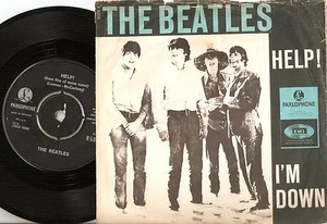 THE BEATLES HELP! DANISH 45+PS 1965 - Bild 1 von 1