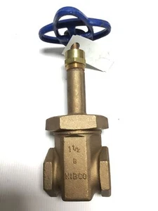 Nibco T-135 1 1/2 in Bronze Gate Valve 039923619358 - Picture 1 of 7