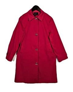 Bern and Mort Kennedy Waxed Cotton Car Coat Toggle Jacket Fuchsia Size M Pink - Bild 1 von 9