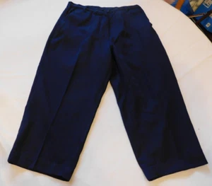 Allyson Whitmore Golf Petite Women's ladies Capri Pants Size 8P Navy Blue GUC - Picture 1 of 5